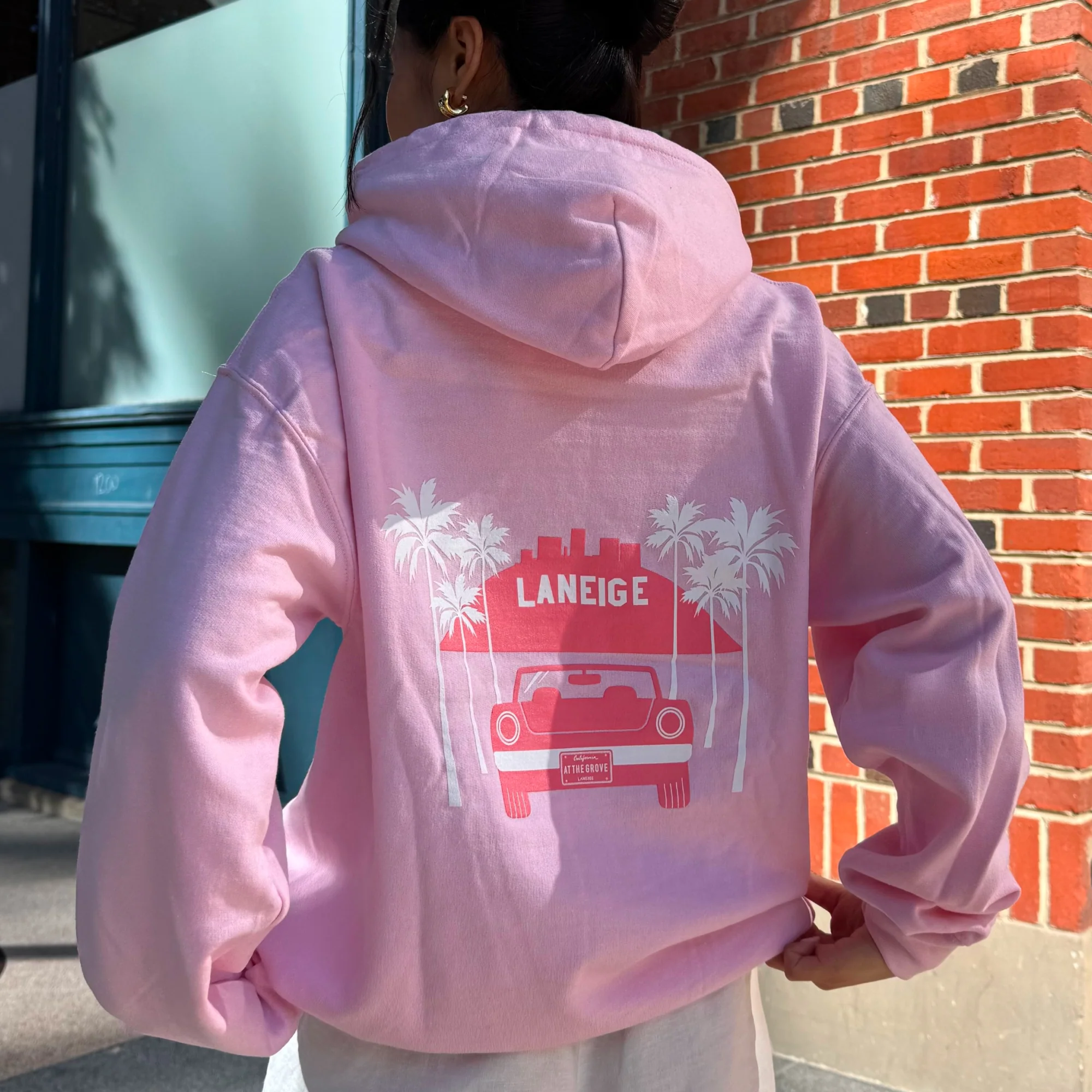 The Grove LA Pink Hoodie - Image 9